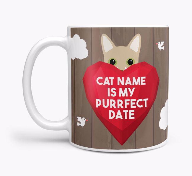 Purrfect Date: Personalised {breedCommonName} Mug